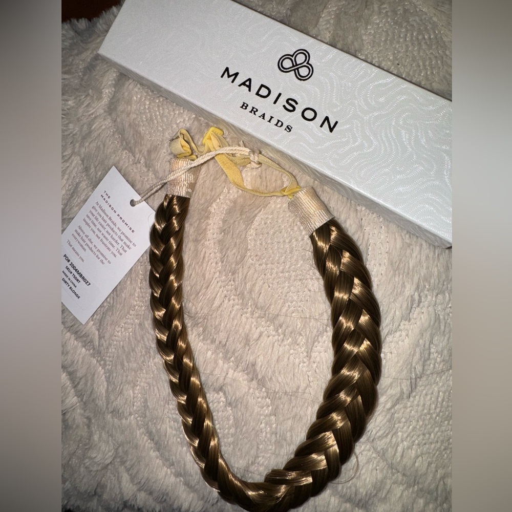 Lulu Two Strand - Braided Headband NWT Dirty Blonde
